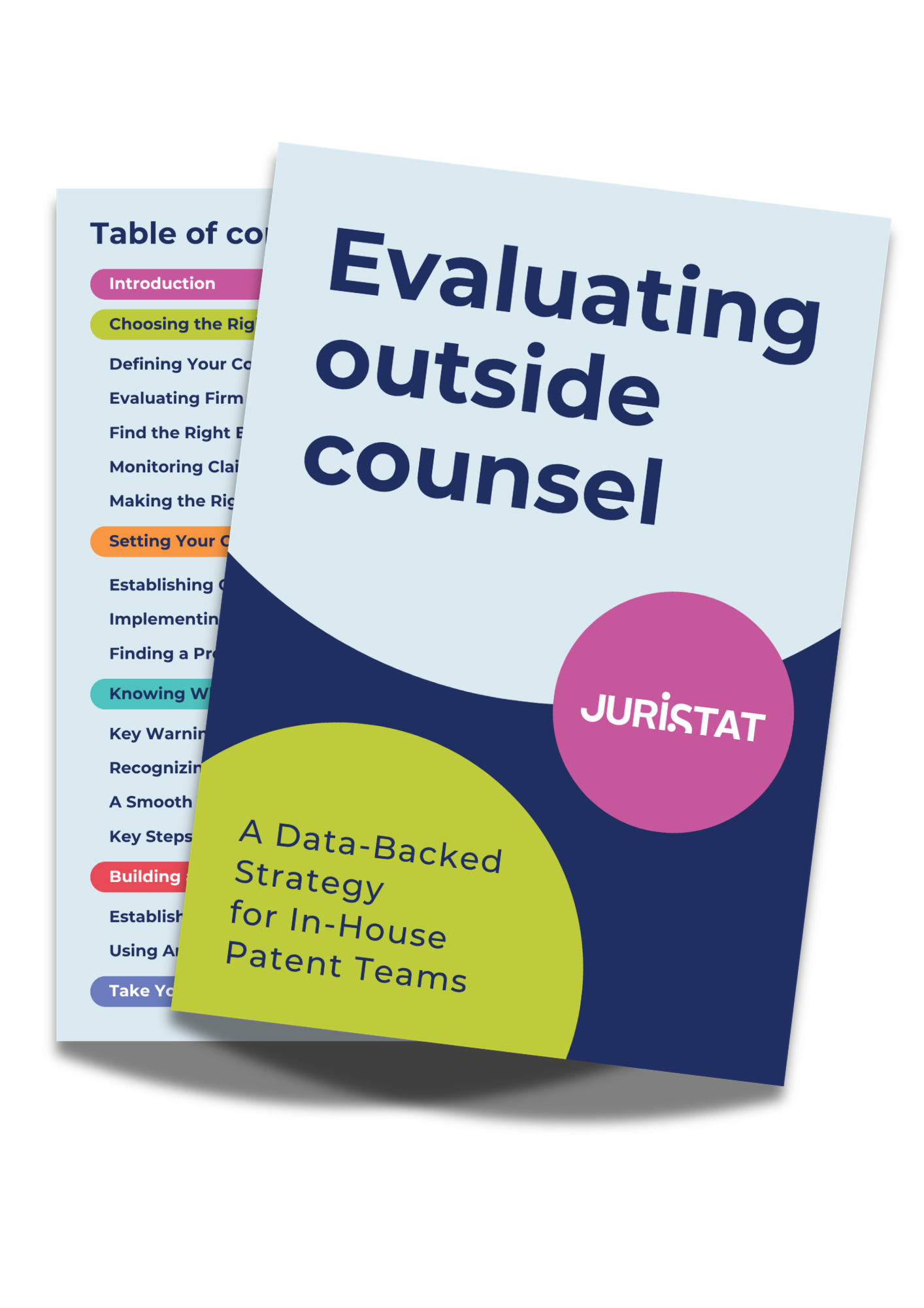 Mock Cover of Evaluating Outside Counsel Guidebook